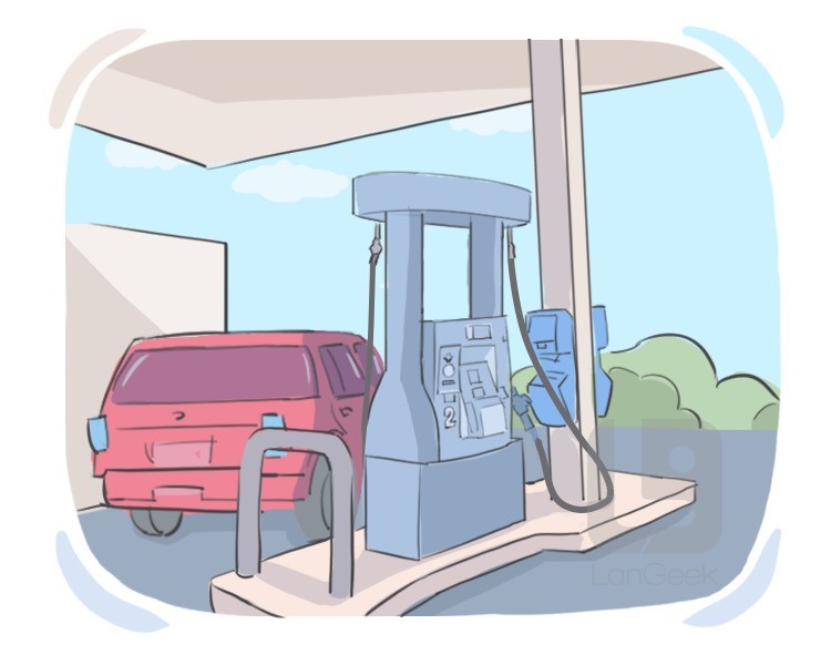 gasoline station definition and meaning