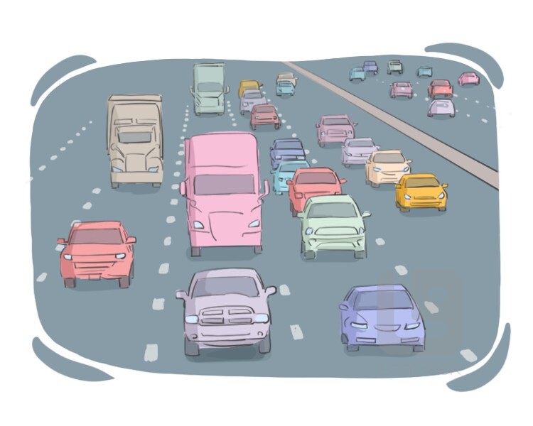 Definition meaning of traffic langeek