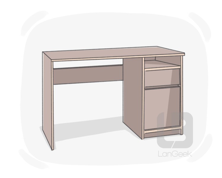desk definition and meaning