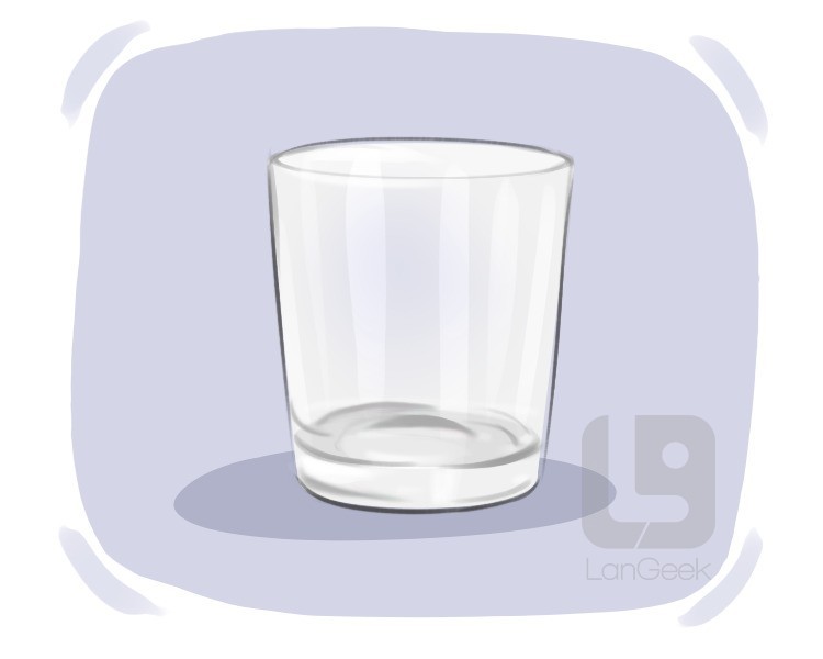 water glass definition and meaning