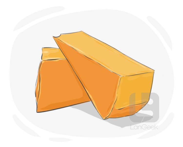 Definition & Meaning of "Cheddar cheese" LanGeek