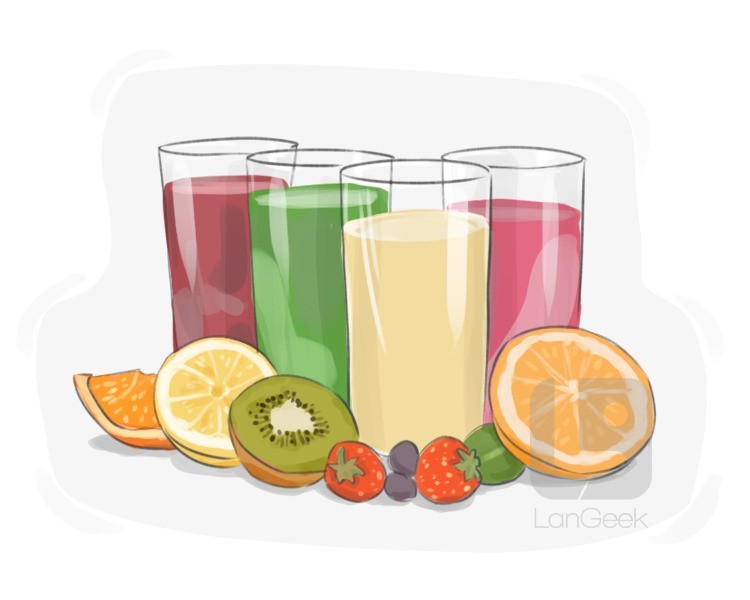 fruit juice definition and meaning