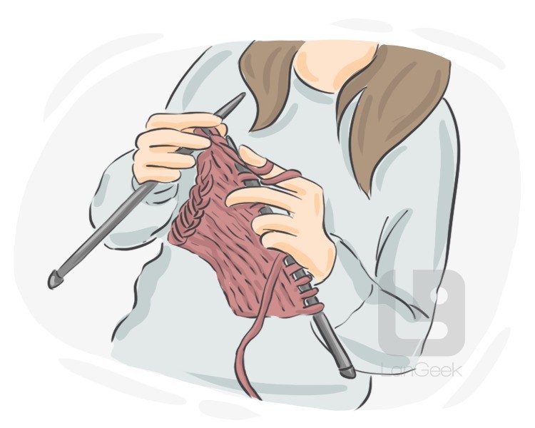 to knit definition and meaning