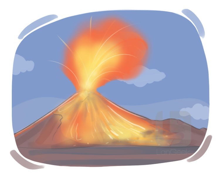 eruption definition and meaning