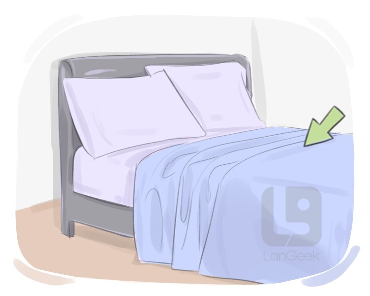 Definition & Meaning of "Bed sheet" LanGeek