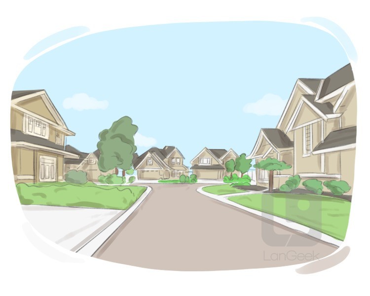 suburban area definition and meaning