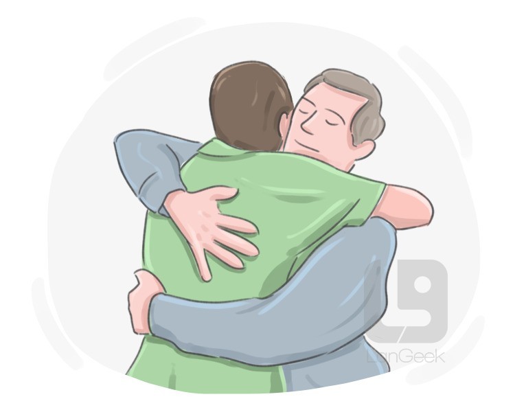 to hug definition and meaning