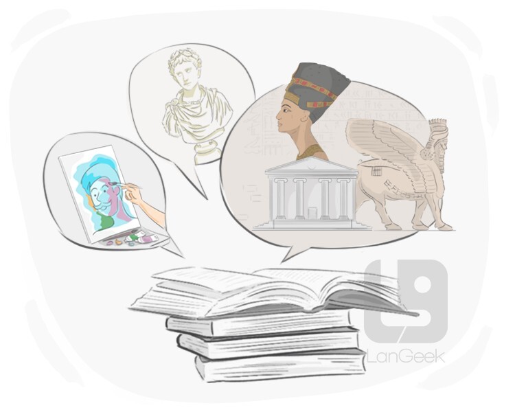 Definition meaning of art history langeek