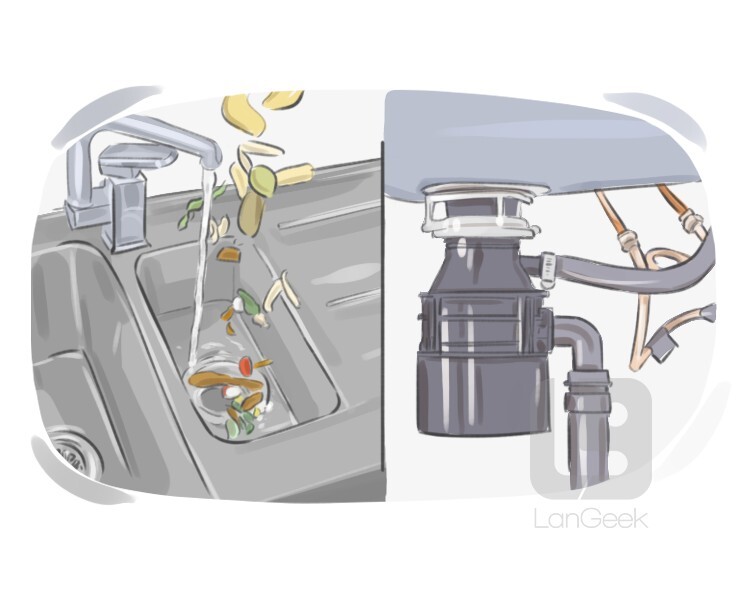 Definition meaning of garbage disposal langeek