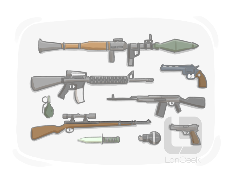 weaponry definition and meaning