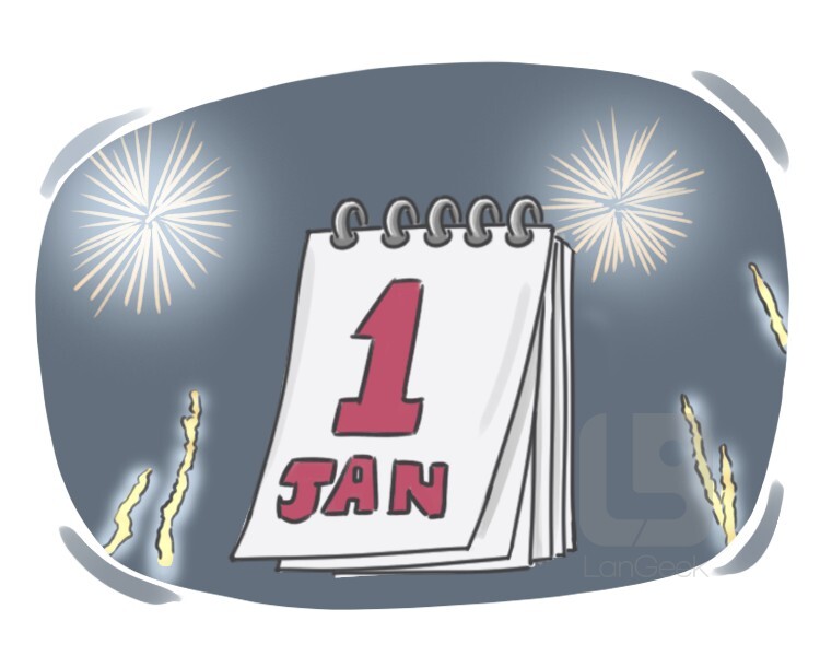 Definition & Meaning of "New year's day" LanGeek