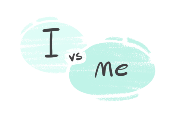 What Is the Difference between "I" and "me"