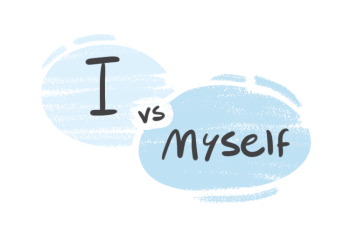 What is the difference between I and myself
