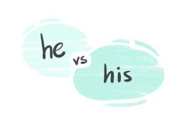 "He" vs. "His" in the English Grammar