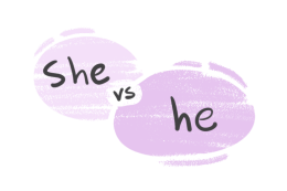 "She" vs. "He" in the English Grammar