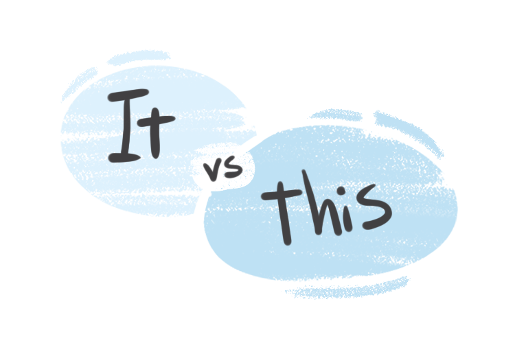 "It" vs. "This" in English Grammar