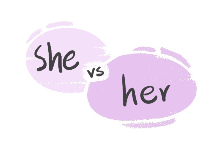 She Vs Her In The English Grammar Langeek 8242