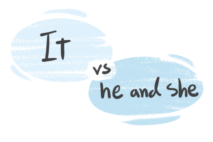 "It" vs. "He" and "She" in the English Grammar