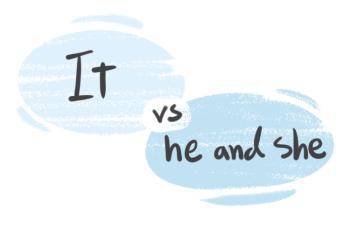 "It" vs. "He" and "She" in the English Grammar