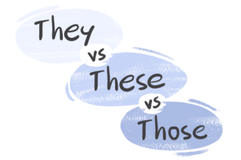 "They" vs. "These" or "Those" in the English Grammar