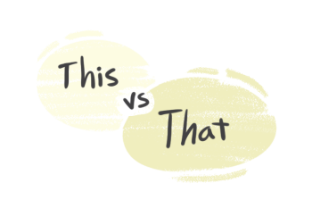 "This" vs. "That" in the English Grammar