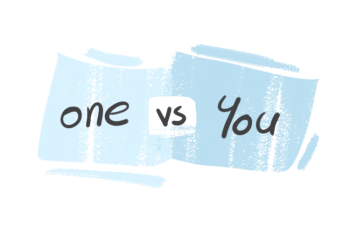 "One" vs. "You" in the English Grammar