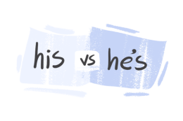 "His" vs. "He's" in the English Grammar