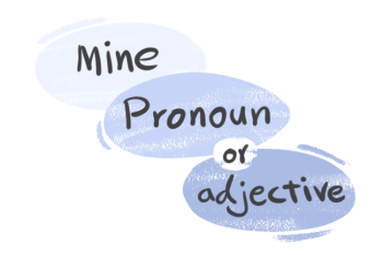 "Mine", Pronoun or Adjective?