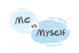 What is the difference between "me" and "myself"