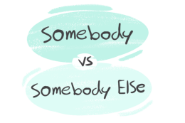 "Somebody" vs. "Somebody Else" in English Grammar