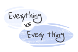"Everything" vs. "Every Thing" in English Grammar