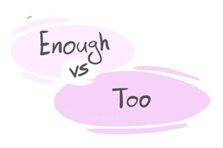 Enough Vs Too In The English Grammar Langeek 