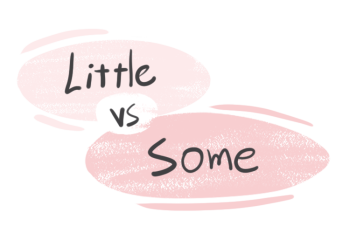 "Little" vs. "Some" in the English Grammar