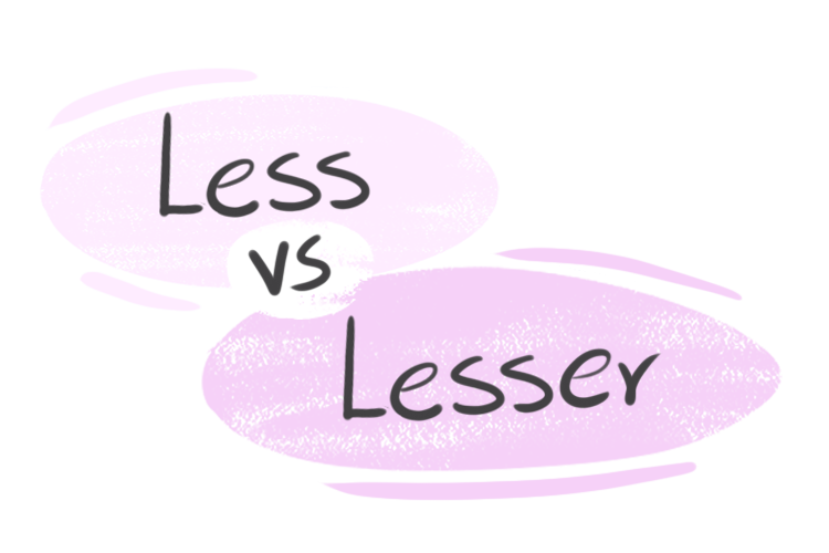 "Less" vs. "Lesser" in the English grammar
