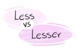 "Less" vs. "Lesser" in the English grammar