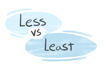 "Less" vs. "Least" in the English Grammar