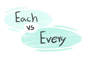"Each" vs. "Every" in the English Grammar