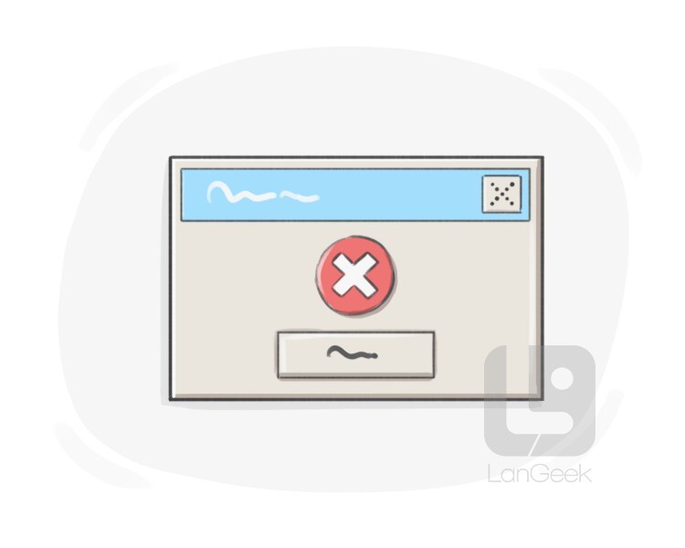 computer error definition and meaning