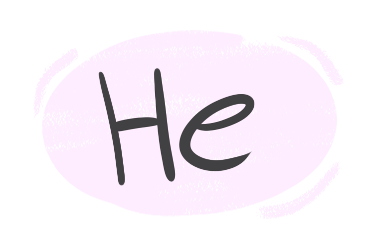 How to use "He" in the English Grammar