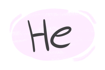 How to use "He" in the English Grammar