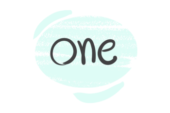 The Pronoun "One" in the English Grammar