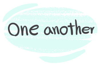 The Pronoun "One Another" in the English Grammar