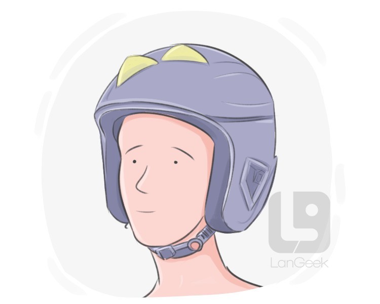 crash helmet definition and meaning