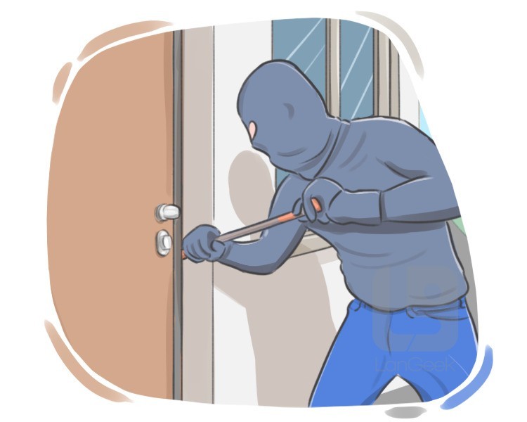 to burgle definition and meaning