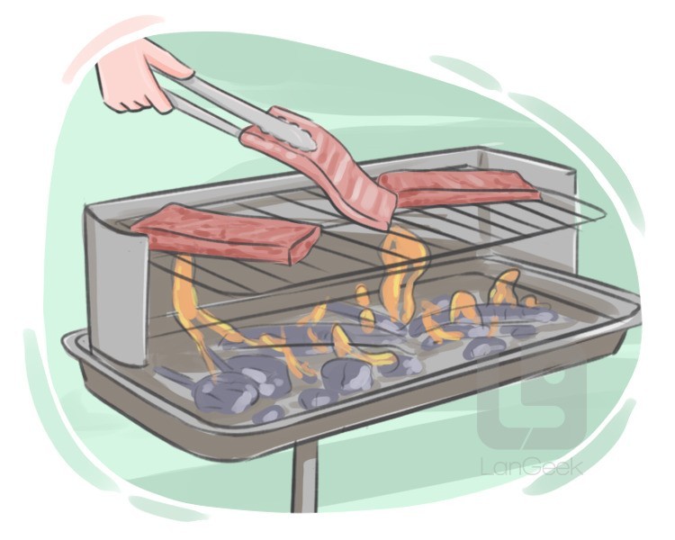 to chargrill definition and meaning