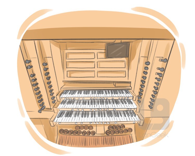 Definition & Meaning of "Pipe organ" LanGeek