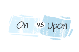 "On" vs. "Upon" in the English grammar