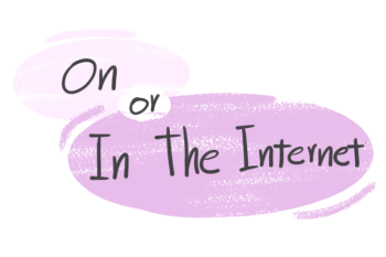 "On" or "In The Internet" in the English grammar