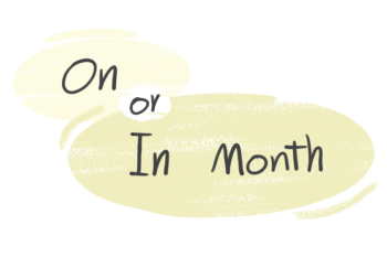 "On" or "In Month" in the English grammar