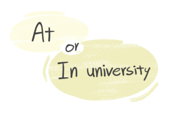 "At" or "In" University